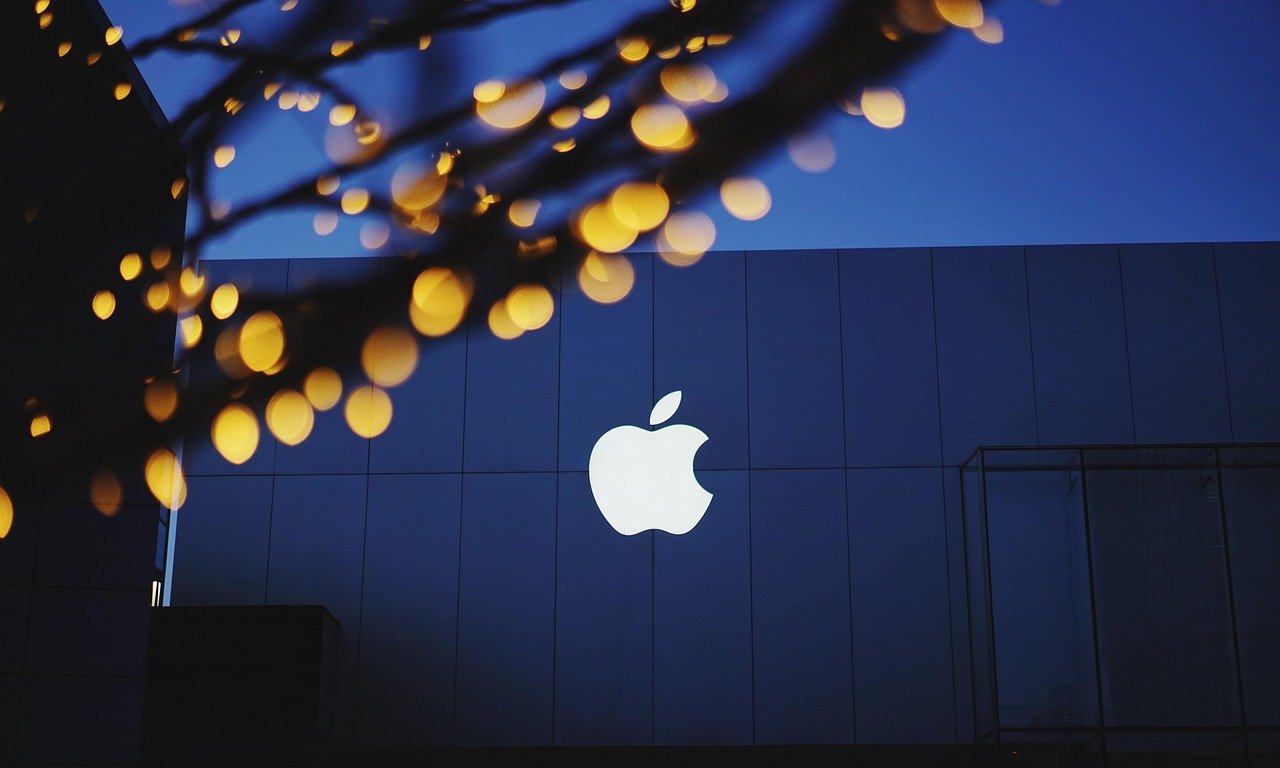 Home apple, bokeh, building, lights, logo, blue logo, blue building, blue apple, blue bokeh, logo, logo, logo, logo, logo